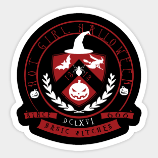 hot girl halloween emo Sticker